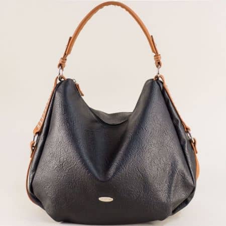 Дамска чанта, тип торба- DAVID JONES в черен цвят cm5086ch