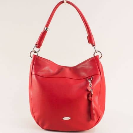 Дамска чанта тип торба в червено на DAVID JONES  cm5725chv