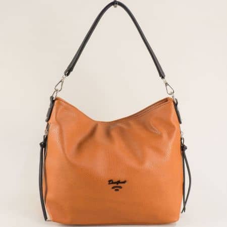 Ежедневна кафява дамска чанта на DAVID JONES cm6061k