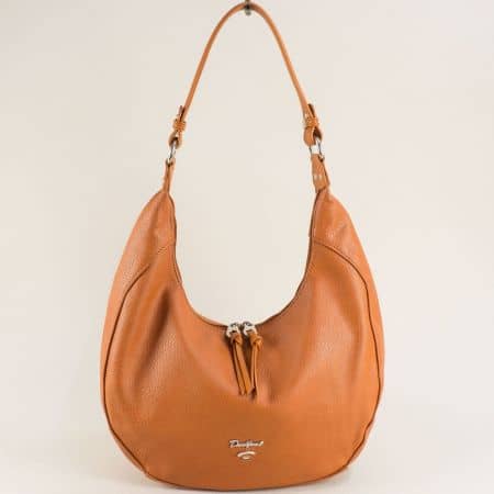 Ежедневна дамска чанта в кафяв цвят cm6087k