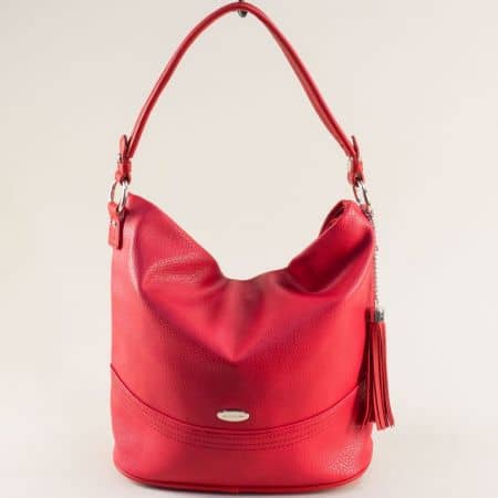 Червена ежедневна дамска чанта cm6089chv