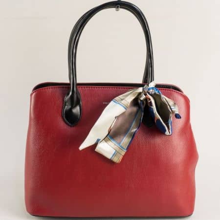 Ежедневна дамска чанта ZEBRA в бордо cm6214bd