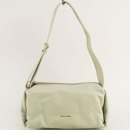 Ежедневна дамска чанта в зелен цвят DAVID JONES cm6293z