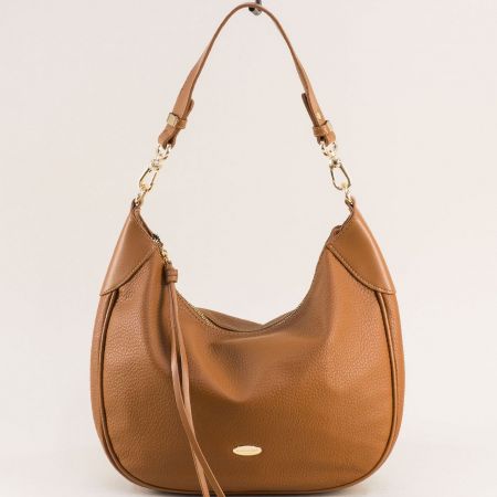 Ежедневна дамска чанта в кафяв цвят David Jones cm6743k