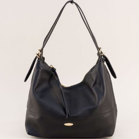 Ежедневна дамска чанта със заден джоб в черен цвят cm6787ch