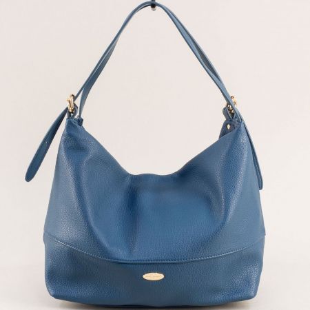 Дамска чанта на DAVID JONES в син цвят с две дръжки cm6787s