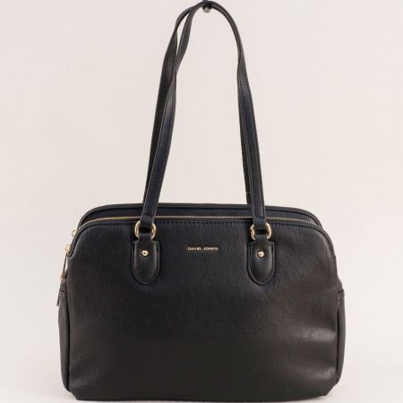 Ефектна дамска чанта на DAVID JONES в черен цвят cm6794ch