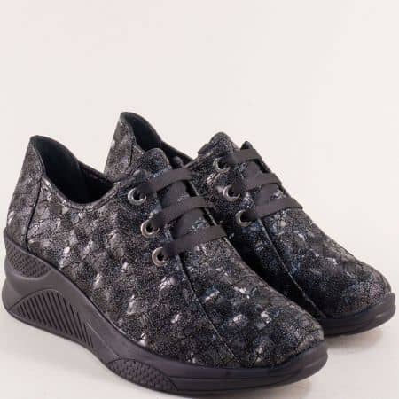 Пъстри дамски обувки от естествена кожа f1708chps