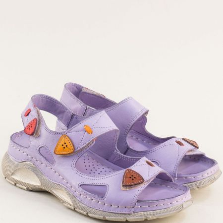 Karyoka атрактивни дамски сандали на комфортно ходило в лилаво k2281l