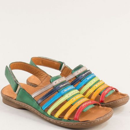 KARYOKA дамски многоцветни комфортни сандали естествена кожа k2633zps
