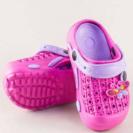 	Розови детски чехли със затворени пръсти- GRAND ATTACK k4ck