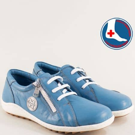 Дамски обувки на LORETTA с анатомична стелка в син цвят l6832s