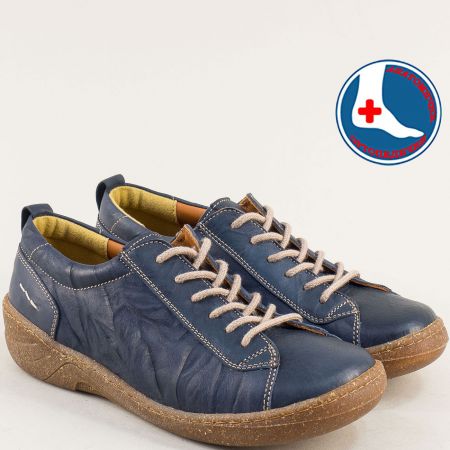 Спортни дамски обувки LORETTA от естествена кожа в син цвят l7044307s