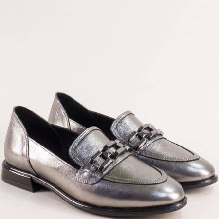 Бронзови дамски обувки естестествена кожа m1932brz