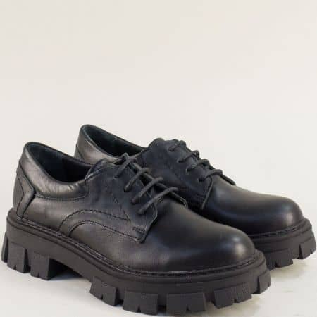 Черни дамски обувки платформа m2010ch