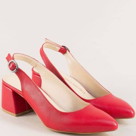Елегантни дамски сандали в червено  m798chv