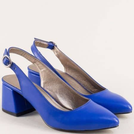 Стилни дамски сандали в син цвят m798s