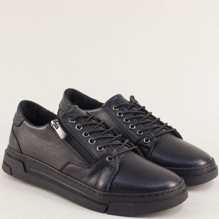 Ежедневни черни обувки на платформа ma4000ch