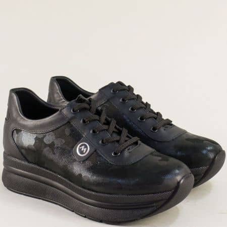 Дамски обувки черни на платформа mat206ch