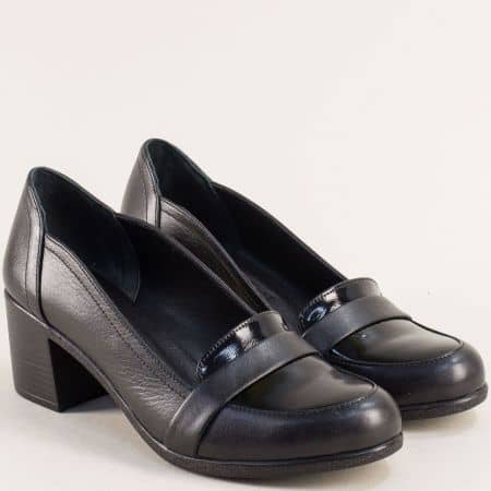Дамски черни обувки на среден ток me513ch