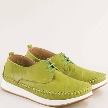 Дамски зелени спортни обувки me607z