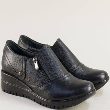 Черни дамски обувки на платформа mm802ch