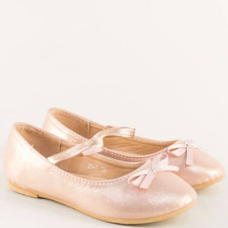 Равни детски обувки в розов цвят- MAT STAR n777rz