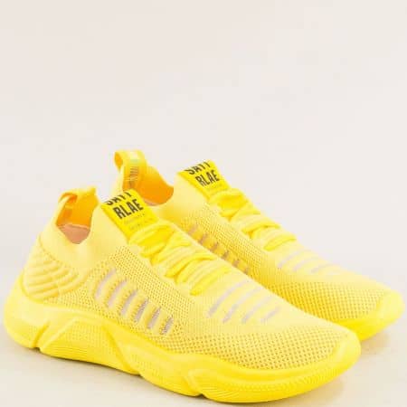 Жълти спортни обувки от текстил nf11j