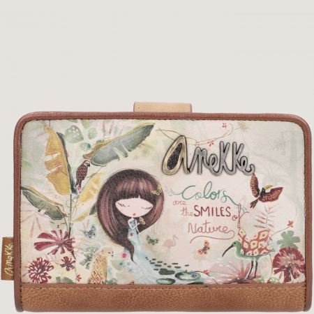 Дизайнерски дамски портфейл на ANEKKE с цветни мотиви p36709-902