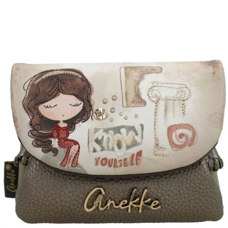 Малки дамски портфейл с капаче и задно джобче с цип ANEKKE  p42709-016