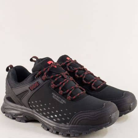 Спортни мъжки обувки- GRAND ATTACK в червено и черно v82014-45ch