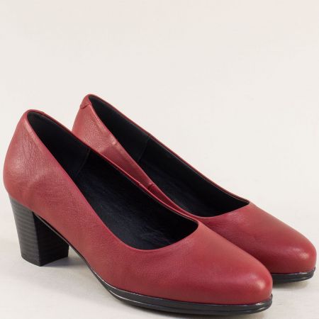 VALERIA'S обувка на ток в бордо  v9600bd